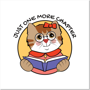 Book Lovers Cat One More Chapter Posters and Art